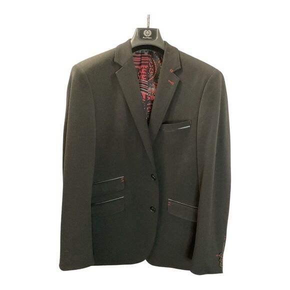 nOir Jewelry Black Sport Coat with Notched Lapel - Picture 4 of 9